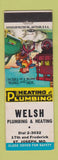 Matchbook Cover - Welsh Plumbing Heating St Joseph MO
