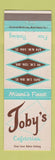 Matchbook Cover - Toby's Cafeterias Miami FL