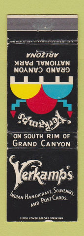Matchbook Cover - Verkamp's Indian Crafts Grand Canyon