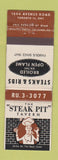 Matchbook Cover - Steak Pit Tavern Toronto ON