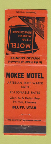 Matchbook Cover - Monkee Motel Bluff UT WEAR