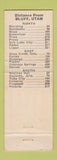 Matchbook Cover - Monkee Motel Bluff UT WEAR