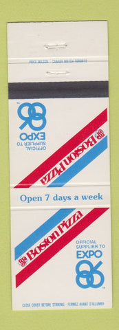 Matchbook Cover - Boston Pizza Expo 1986 Canada