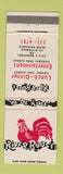 Matchbook Cover - River Roost Restaurant San Antonio TX Rooster