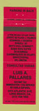 Matchbook Cover - Luis Pallares Accountant Tax Long Beach CA
