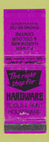 Matchbook Cover - Power Hardware Colour Center Atatu New Zealand WEAR
