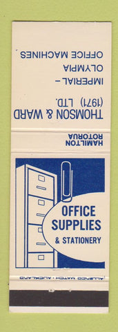 Matchbook Cover - Thomson Ward Office Supply New Zealand