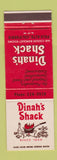 Matchbook Cover - Dinah's Shack Palo Alto CA