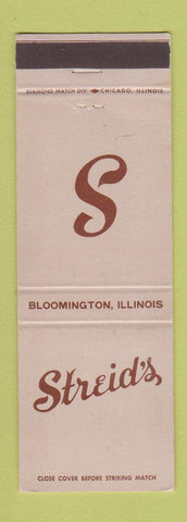 Matchbook Cover - Streid's Bloomington IL