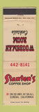 Matchbook Cover - Stanton's Coffee Shop Eureka CA WEAR