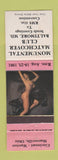Matchbook Cover - Monumental Match Club Baltimore MD pinup 1981