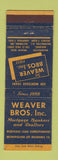Matchbook Cover - Weaver Bros Mortgage Real Estate Washington DC Baltimore MD