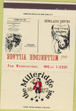 Matchbook Cover - Milleridge Inn Jericho LI NY 40 Strike