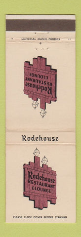 Matchbook Cover - Rodehouse Restaurant Phoenix AZ WEAR
