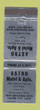 Matchbook Cover - Astro Motel Apartments Culver City CA WEAR