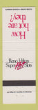 Matchbook Cover - Reno Hilton NV