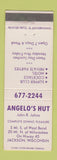 Matchbook Cover - Angelo's Hut Jackson WI