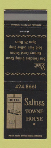 Matchbook Cover - Salinas Towne House CA