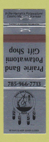 Matchbook Cover - Prairie Band Potawatomi Gift Shop Mayetta KS