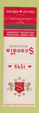 Matchbook Cover - Scandia Restaurant Hollywood CA