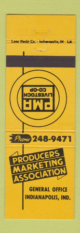 Matchbook Cover - Producers Marketing Inidanapolis IN livestock