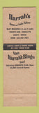 Matchbook Cover - Harrah's Club Casino Reno Lake Tahoe CA