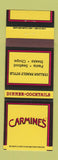 Matchbook Cover - Carmine's Italian REStaurant New York City
