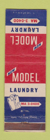 Matchbook Cover - Model Laundry Seattle WA