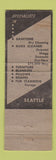 Matchbook Cover - Model Laundry Seattle WA