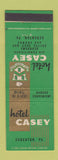 Matchbook Cover - Hotel Casey Scranton PA