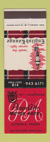 Matchbook Cover - Penn Alto Motor Hotel Altoona PA