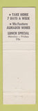 Matchbook Cover - El Charro Mexican Food San Jose CA