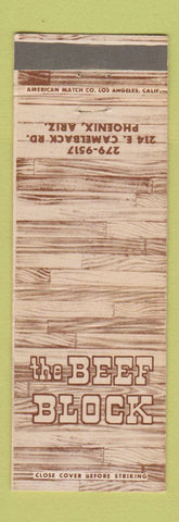 Matchbook Cover - Beef Block Phoenix AZ WEAR