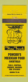 Matchbook Cover - Poncho's Mexican Food Phoenix AZ