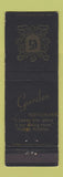 Matchbook Cover - Garden Restaurant Starke FL