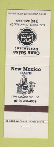 Matchbook Cover - Casa Salsa Restaurant Mexican Chula Vista CA
