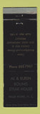 Matchbook Cover - Al & Buren Boling Steak  House High Point NC