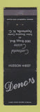 Matchbook Cover - Deno's Restaurant Fayetteville NC