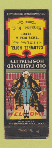 Matchbook Cover - Caldwell Hotel Morganton NC WEAR