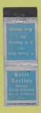 Matchbook Cover - Hotel Norlina NC WEAR