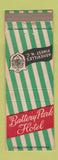 Matchbook Cover - Battery Park Hotel Asheville NC WEAR