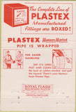 Matchbook Cover - Plastex Plastic Pipe Tyler TX 40 Strike