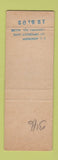 Matchbook Cover - Craft Motel Battleboro NC