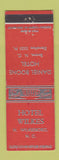 Matchbook Cover - Hotel Wilkes North Wilkesboro NC WEAR