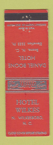 Matchbook Cover - Hotel Wilkes North Wilkesboro NC WEAR