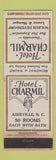 Matchbook Cover - Hotel Charmil Asheville NC
