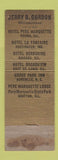 Matchbook Cover - Grove Park Inn Asheville NC WEAR