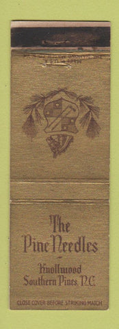 Matchbook Cover - The Pine Needles Knollwood Southern Pines NC WORN