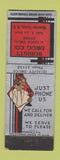 Matchbook Cover - Bobbitt Drug Winston Salem NC girlie deco WEAR