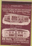 Matchbook Cover - Furniture Warehouse West Springfield MA 40 Strike